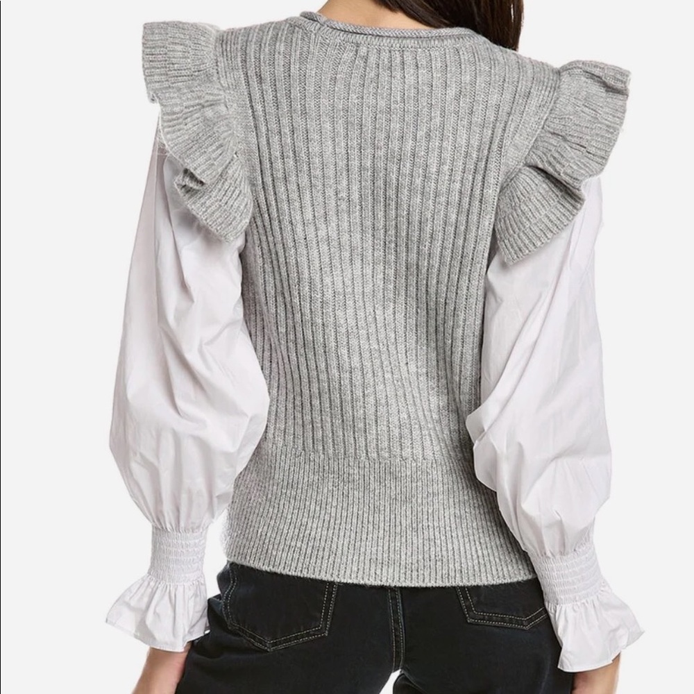 Design History Mixed Media Sweater Gem